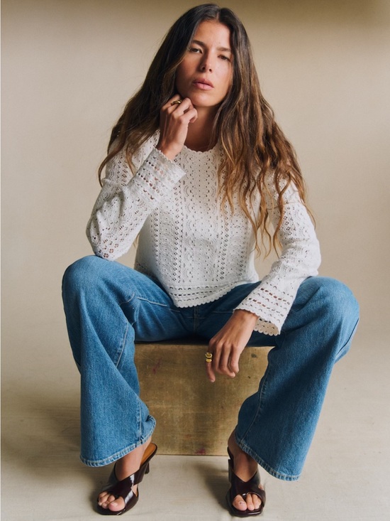 Sezane Sweaters - Sezane Noémie Sweater Ecru - Size M